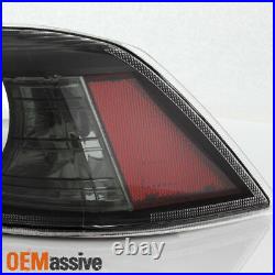 Fit 2008-2017 Mitsubishi Lancer 2008-2015 EVO X Black Smoked Tail Lights Lamps