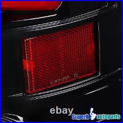 Fit 2009-2018 Dodge Ram 1500 10-18 Ram 2500 3500 Shiny Black LED DRL Tail Lights