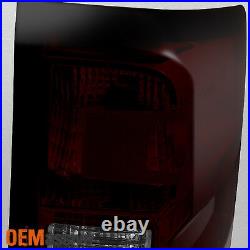 Fit 2014-2018 Chevy Silverado Pickup Dark Red L+R Tail Lights Pair Replacement