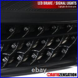 Fit 2015 2016 2017 2018 Ford Focus Hatchback LED Tail Lights Brake Lamps Black