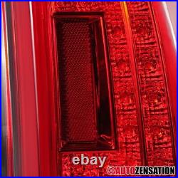 Fit 2015-2020 Chevy Tahoe Suburban Red LED Tail Lights Rear Brake Lamps 15-20