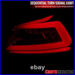 Fit 2015-2021 Subaru WRX STI Smoke LED Tube Tail Lights Sequential Signal 15-21