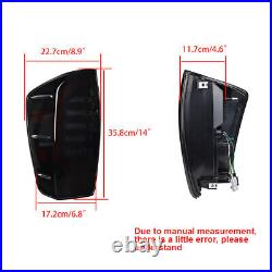 Fit 2016-2023 Toyota Tacoma Smoked LED Tail Lights with Sequential Turn Signal