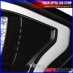 Fit 2018 2019 2020 Ford F150 Pickup LED Bar Tail Lights Rear Brake Lamps Black