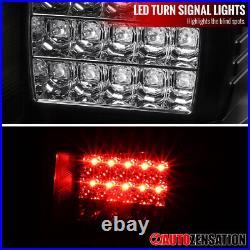 Fit 2018 2019 2020 Ford F150 Pickup LED Bar Tail Lights Rear Brake Lamps Black