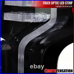 Fit 2019-2022 Chevy Silverado 1500 2500HD Black Full LED Brake Tail Lights