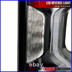 Fit 2019-2022 Chevy Silverado 1500 2500HD Black Full LED Brake Tail Lights