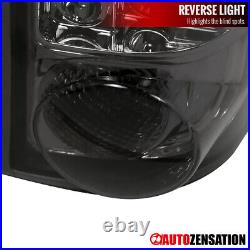 Fit 94-98 GMC Sierra Smoke Lens Headlights+Bumper Corner Lamps+LED Tail Lights