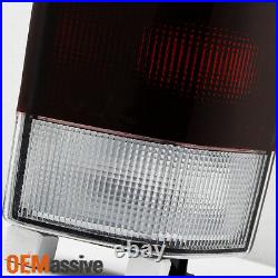Fit 97-01 Jeep Cherokee Dark Red Tail Lights Brake Lamps Replacement L+R