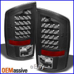 Fit Black 2002-2006 Dodge Ram LED Tail Brake Lights Lamps L+R 2003 2004 2005