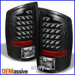Fit Black 2007-2008 Ram 1500 07-09 2500/3500 LED Tail Brake Lights Lamps L+R