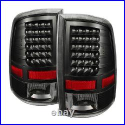 Fit Dodge 09-18 Ram 1500/2500/3500 Black LED Tail Brake Lights Left & Right