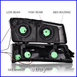 Fit For 03-06 Chevy Silverado 1500 2500 Smoke LED Headlights + Tail Lights