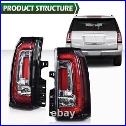 Fit For 15-20 GMC Yukon/Yukon XL Left & Right Side LED Tail Lights Brake Lamps