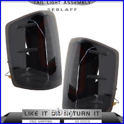 Fit For 2014-2018 Chevy Silverado LED Tail Lights Assembly Black Lamp Left+Right