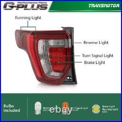 Fit For 2016 2017 2018 2019 Ford Explorer LED Tail Lights Lamps Pair Left+Right