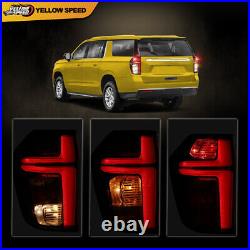 Fit For 2021-2023 Chevy SuburbanTahoe LED Tail Lights Brake Lamps Left+Right