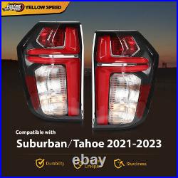 Fit For 2021-2023 Chevy SuburbanTahoe LED Tail Lights Brake Lamps Left+Right