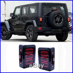 Fit For Jeep Wrangler JK 2007-2017 LED Rear Lamps Tail Lights Accessories 2PCS