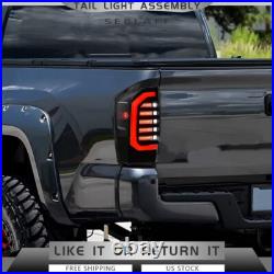 Fit For Toyota Tacoma 2016-2021 LED Tail Lights Assembly Red Clear DRL Rear