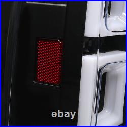 Fit GMC Canyon 2015-2019 Black Housing Clear Lens Full LED Tail Lights