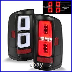 Fit GMC Canyon 2015-2019 Black Housing Clear Lens Full LED Tail Lights