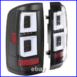 Fit GMC Canyon 2015-2019 Black Housing Clear Lens Full LED Tail Lights