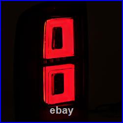 Fit GMC Canyon 2015-2019 Black Housing Clear Lens Full LED Tail Lights