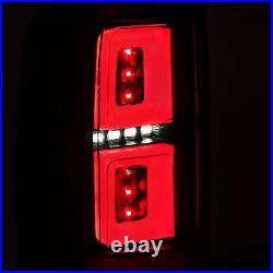 Fit GMC Canyon 2015-2019 Black Housing Clear Lens Full LED Tail Lights