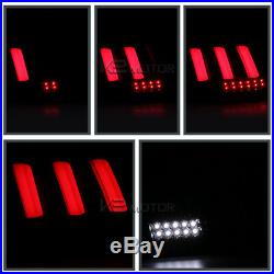 Fit Jet Black 1999-2004 Ford Mustang Sequential LED Tail Lights Brake Lamps