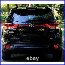 Fit Toyota Highlander 2015-2018 LED Signal Lamp Tail Brake Dynamic Lights