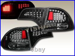 Fit for 06-11 HONDA CIVIC DX/EX/GX/LX/SI SEDAN 4DR LED TAIL LIGHTS BLACK 4 PCS