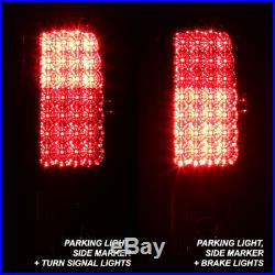Fits 00-06 Chevy Suburban 1500 2500 Tahoe GMC Yukon LED Red Clear Tail Lights