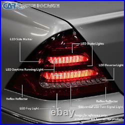 Fits 01-04 Mercede Benz C-Class W203 Smoke LED Sequential Signal Bar Tail Lights
