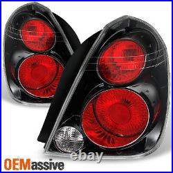 Fits 02-06 Altima SE-R Style Hyper Black Tail Lights Brake Lamps Replacement
