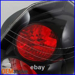 Fits 02-06 Altima SE-R Style Hyper Black Tail Lights Brake Lamps Replacement