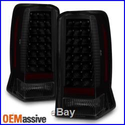 Fits 02-06 Cadillac Escalade 2003-2006 Escalade ESV LED Black Smoked Tail Lights