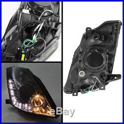Fits 03-05 350Z Smoke Projector DRL LED Headlights HID Only+LED Tail Lights