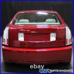 Fits 03-07 Cadillac CTS Clear LED Tube Tail Lights Rear Brake Lamps Left+Right