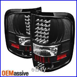Fits 04-08 Ford F150 Pickup Truck Black LED Tail Lights Lamps Left+Right