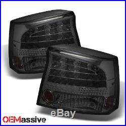 Fits 06-08 Dodge Charger Smoked Philips Lumileds LED Tail Lights Brake Lamps Set