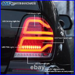 Fits 06-11 Benz W164 ML-Class Pearl Black Full LED Tail Lights Brake Lamps Pair