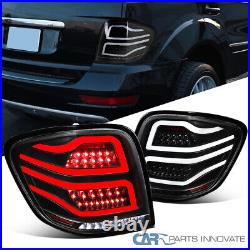 Fits 06-11 Mercedes Benz W164 ML-Class Black Full LED Tail Lights Brake Lamps