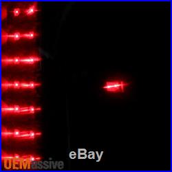 Fits 07-13 Silverado 1500 2500 3500 LED Black Smoked Tail Lights+3rd Brake Light
