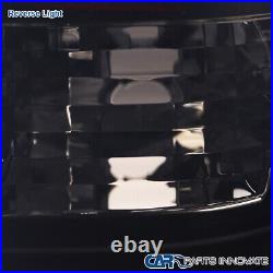 Fits 07-14 GMC Sierra 1500 2500 Smoke LED Tail Lamps Glossy Black Brake Lights