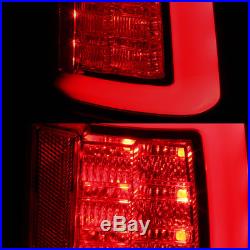 Fits 09-18 Dodge Ram 1500 2500 3500 Black Smoked LED Tube Tail Lights Brake Lamp
