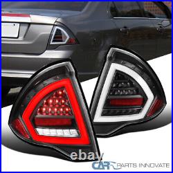 Fits 10-12 Ford Fusion SE Black LED Tube Tail Lights Rear Brake Lamps Left+Right