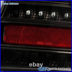 Fits 10-12 Ford Fusion SE Black LED Tube Tail Lights Rear Brake Lamps Left+Right