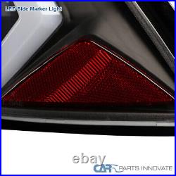 Fits 10-12 Ford Fusion SE Black LED Tube Tail Lights Rear Brake Lamps Left+Right
