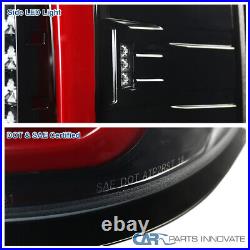 Fits 14-18 GMC Sierra 1500 2500HD 3500HD Pearl Black LED Tail Lights Brake Lamps